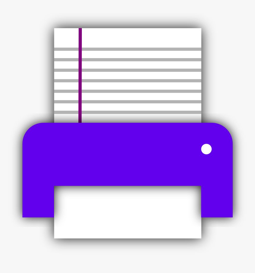 Paper Printer Icon - Cobalt Blue, HD Png Download, Free Download