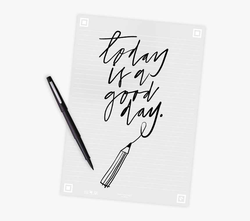 Writing Paper And Notebooks With White Lines - Calligraphy, HD Png Download, Free Download