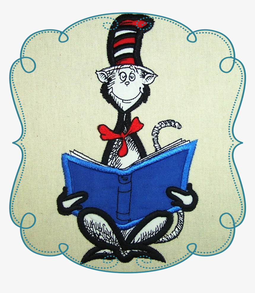 Simple Cat In The Hat Clipart Images 8 Dr Seuss Cat - Cat Dr Seuss Reading, HD Png Download, Free Download