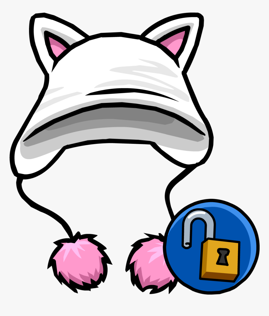 Cat In The Hat Hat Png - Club Penguin Cat Ears Id, Transparent Png, Free Download