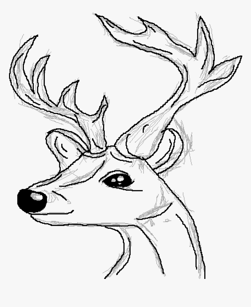 Moose Clipart Reindeer Headband - Deers Drawings, HD Png Download, Free Download