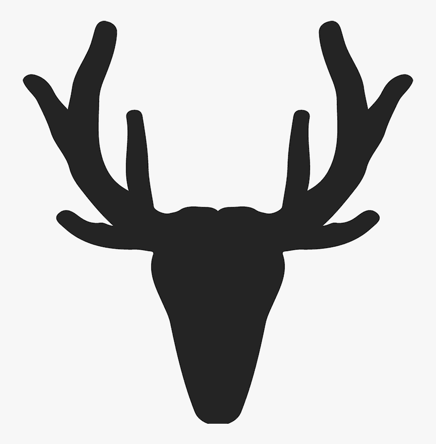 Rustic Antler Silhouette Stamp Antler Rubber Stamps - Antler Silhouette, HD Png Download, Free Download