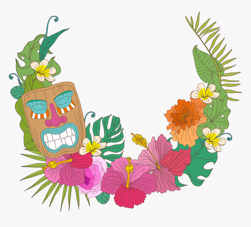 Hawaiian Flower Art Gallery - Hawaii Png, Transparent Png, Free Download