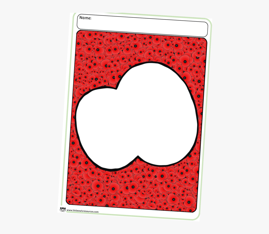 Poppy Outline On Poppiescover - Ipod, HD Png Download, Free Download
