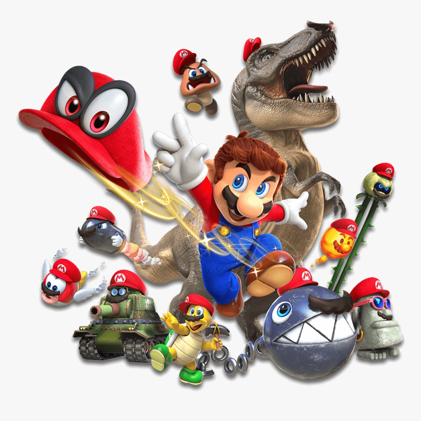 Super Mario Odyssey Chain Chomp Mario, HD Png Download, Free Download