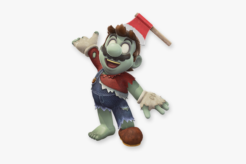 Super Mario Odyssey Toy Figurine - Mario Odyssey Zombie Outfit, HD Png Download, Free Download