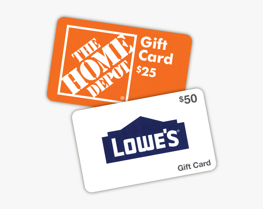 Home Depot Gift Card Png - 50 Dollar Home Depot Gift Card, Transparent Png, Free Download