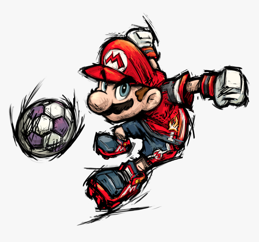 Mario Strikers - Super Mario Strikers Mario, HD Png Download, Free Download