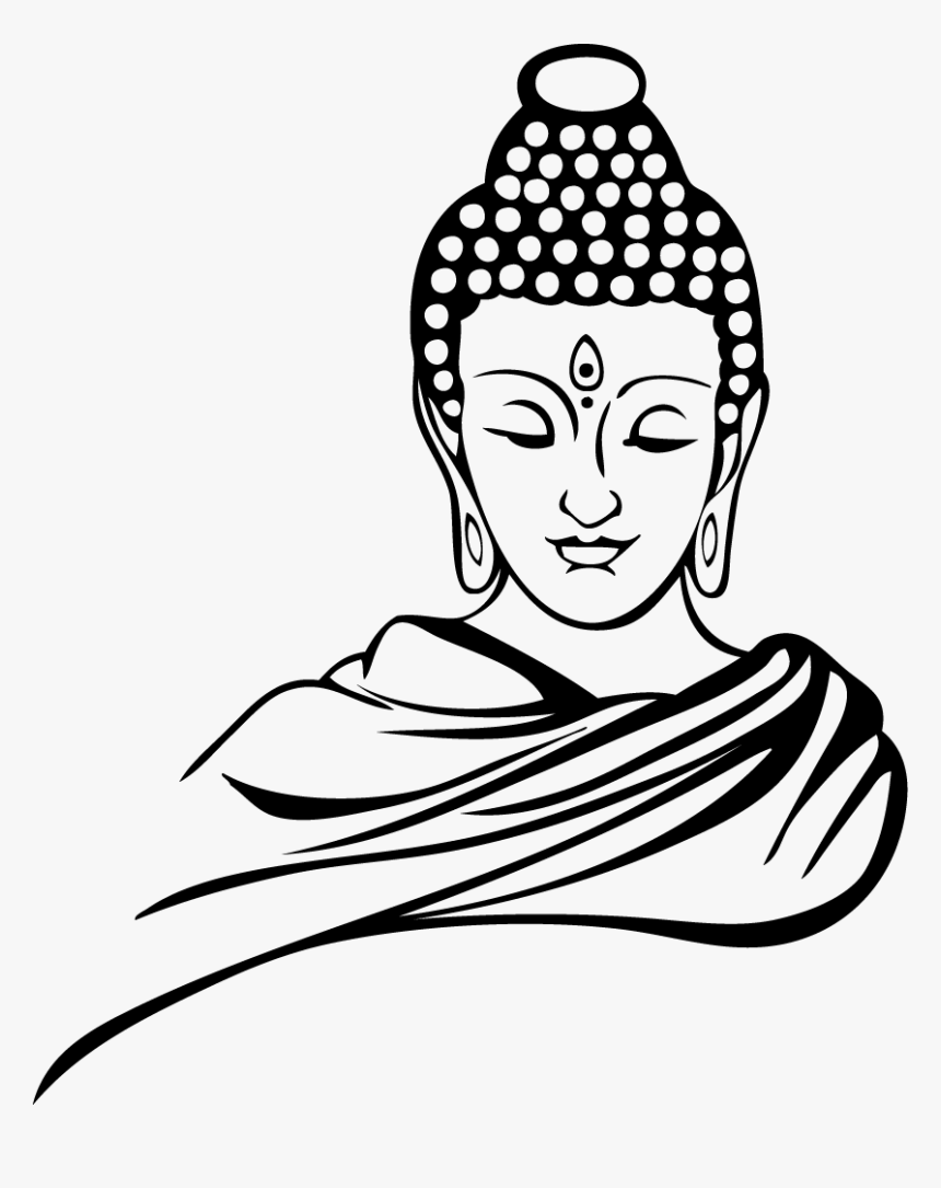 Drawing Buddhism Buddharupa Buddhahood Sketch - Buddha Drawing, HD Png Download, Free Download