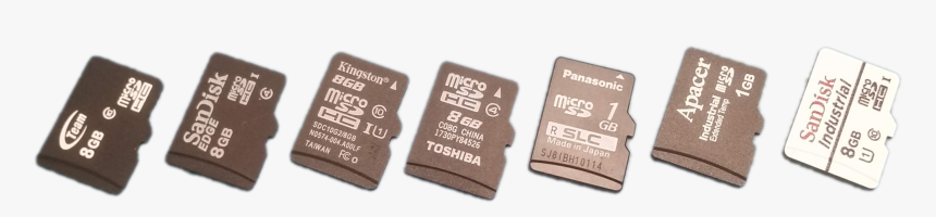 The Microsd Cards Used In This Benchmark - Electronic Component, HD Png Download, Free Download