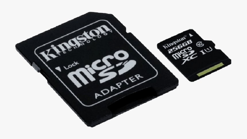 Kingston 256gb Canvas Select Micro Sdxc Card With Sd - Micro Sd, HD Png Download, Free Download