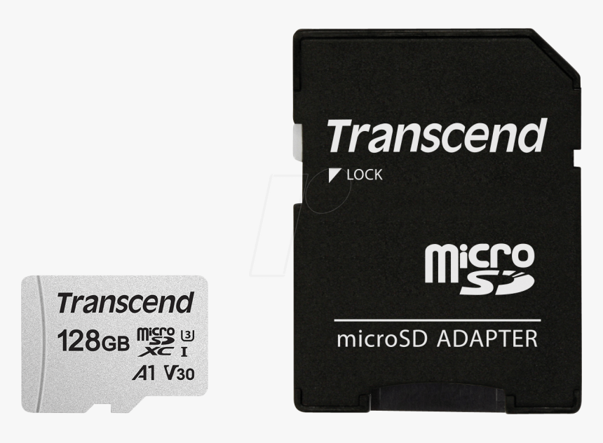 Microsdxc Memory Card, 128 Gb, Transcend 300s A, Class - Micro Sd, HD Png Download, Free Download