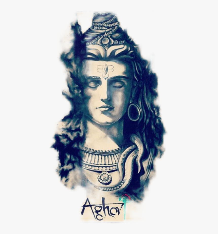 Mahadev Freetoedit - Lord Shiva Pencil Shade Drawing, HD Png Download, Free Download