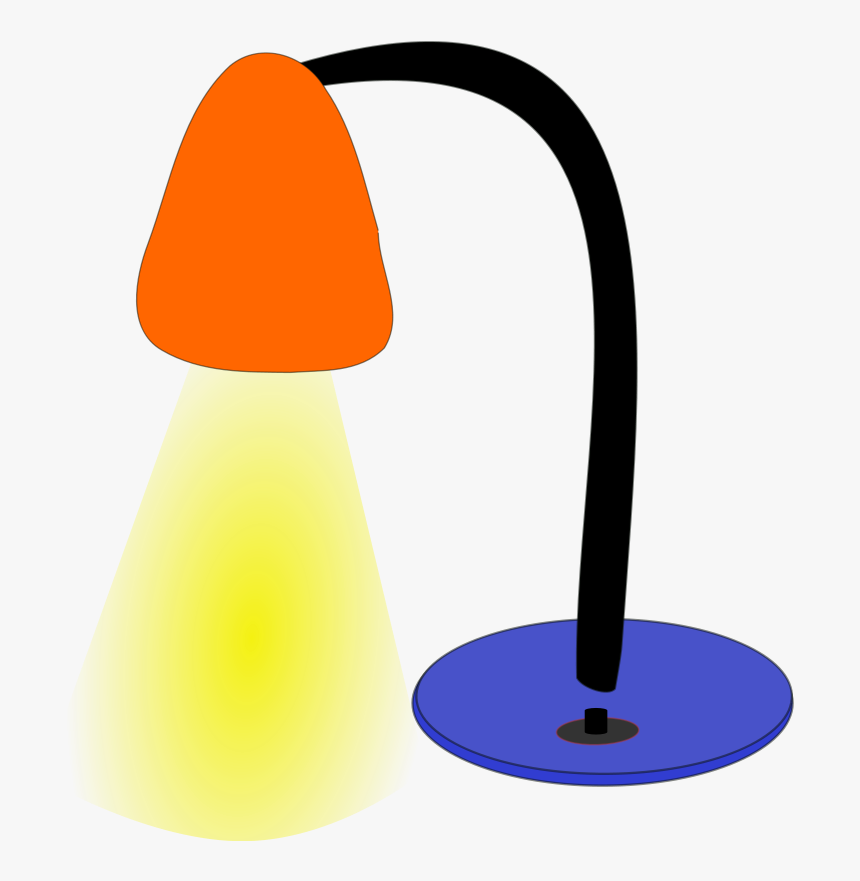 Desktop Lamp Clip Art Free Vector / 4vector - Clip Art Lamp, HD Png Download, Free Download