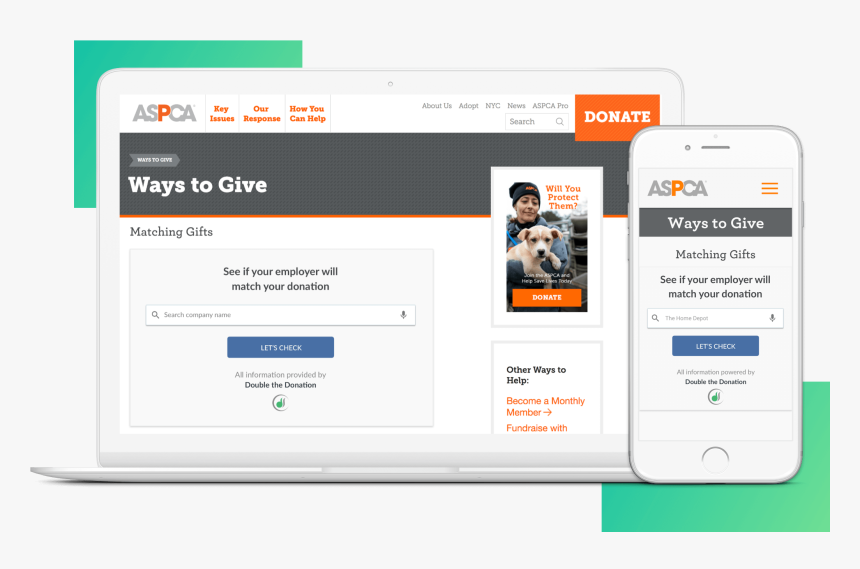 Premium Matching Gift Plugin Header Image - Donate To Us Website, HD Png Download, Free Download