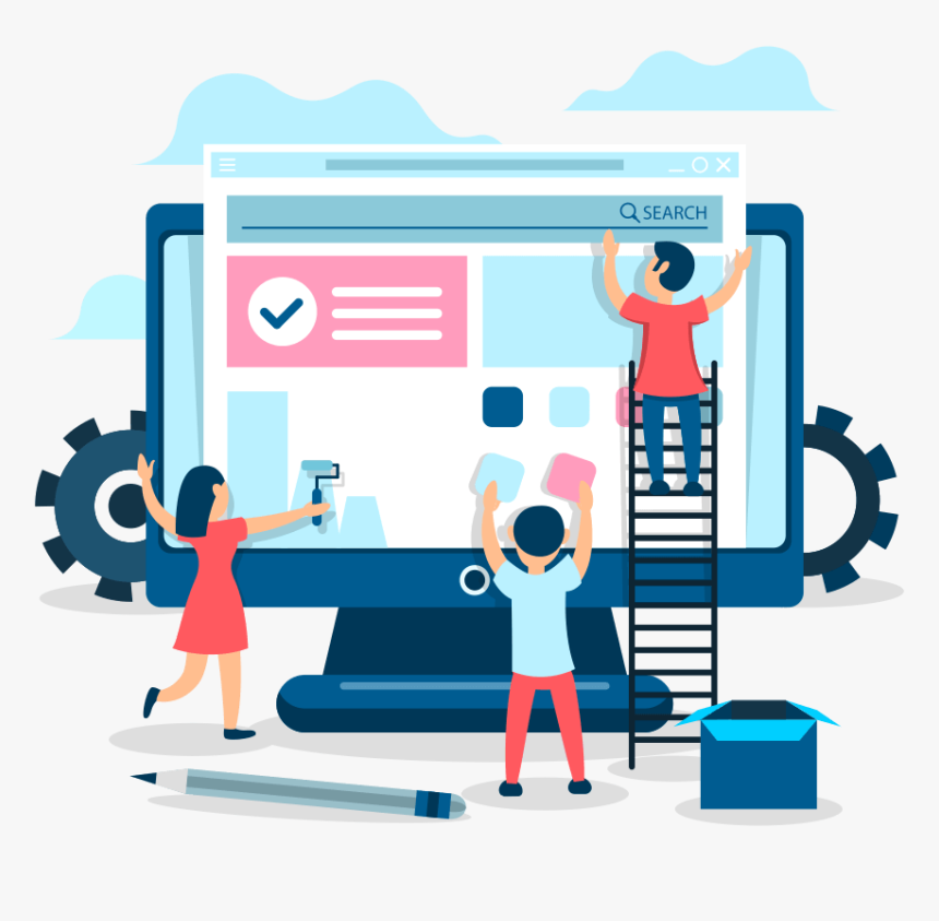 Web Design Illustration Png, Transparent Png, Free Download
