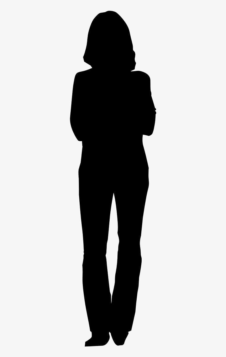 Silhouette Woman Stand, HD Png Download, Free Download