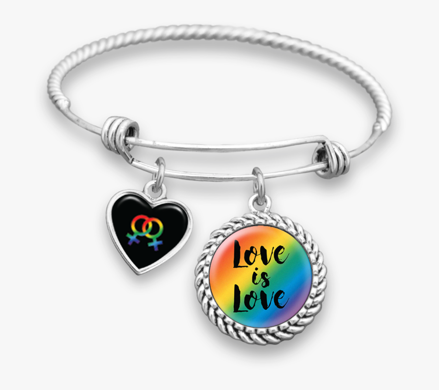 Female Symbols Love Is Love Charm Bracelet - Not All Angels Have Wings Some Have Scrubs, HD Png Download, Free Download