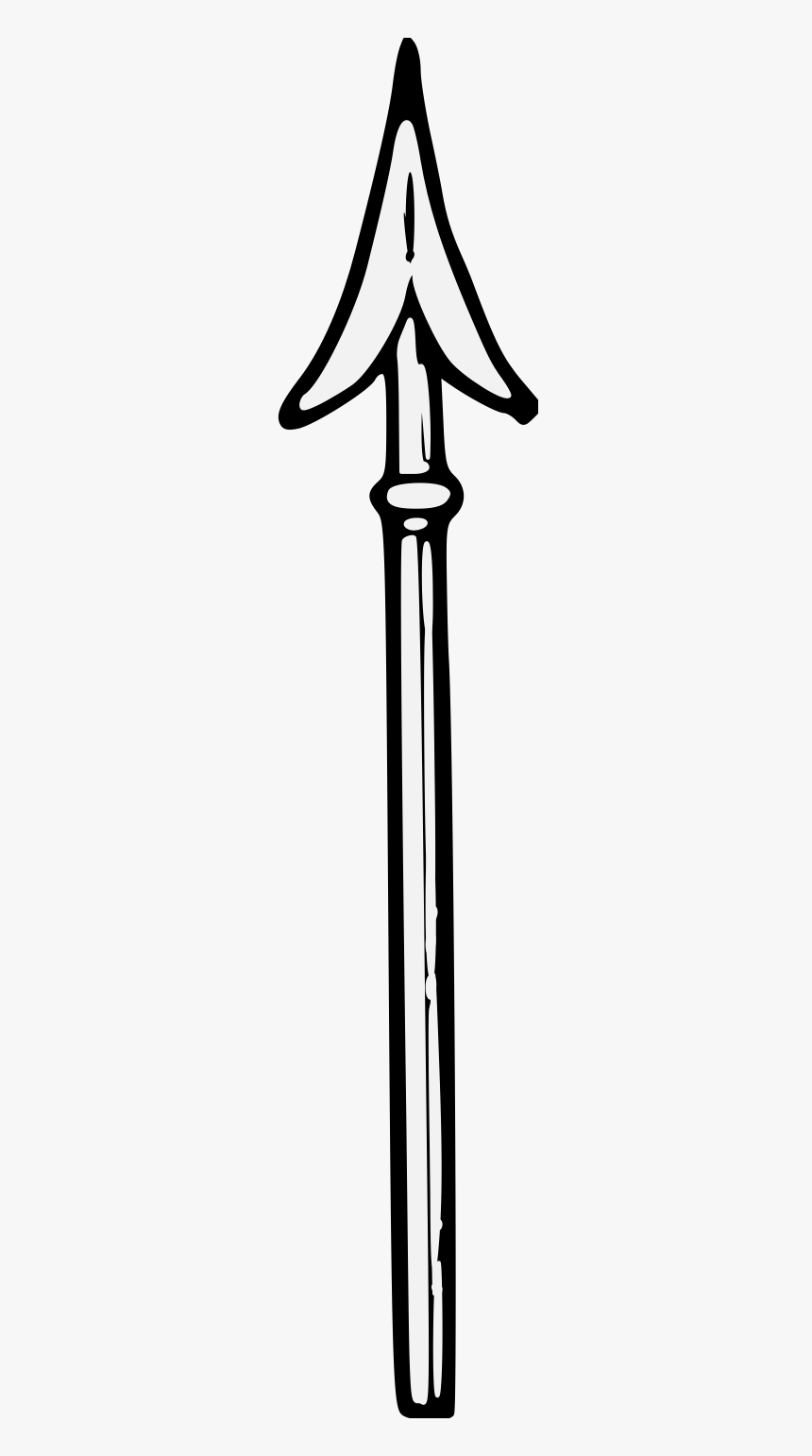 Clipart Black And White Spear, HD Png Download, Free Download