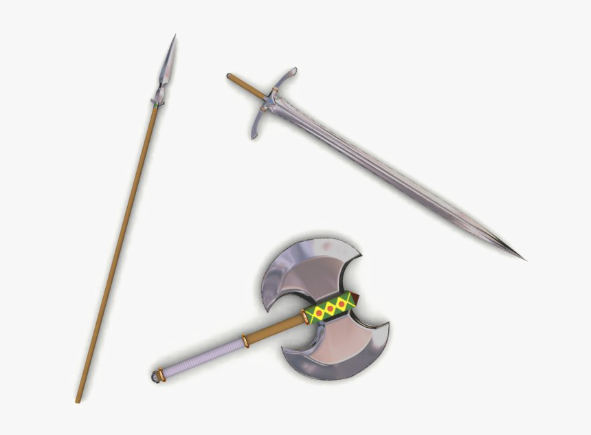 Medieval Spear Png Pic - Swords Spears And Axes, Transparent Png, Free Download