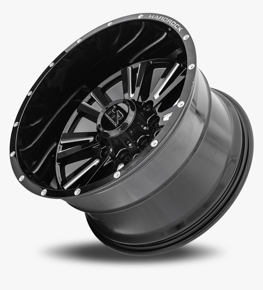 Hardrock H503 Spine Gloss Black Milled - Wheel, HD Png Download, Free Download