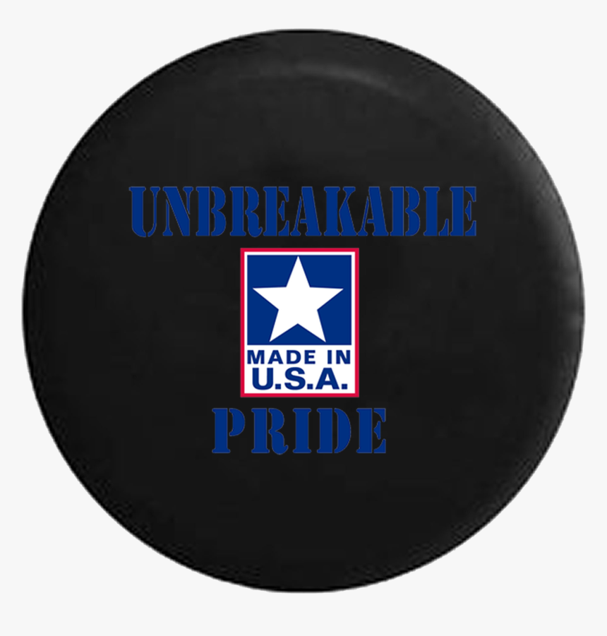 Made In Usa Stamp Jeep Camper Spare Tire Cover 35- - Circle, HD Png Download, Free Download