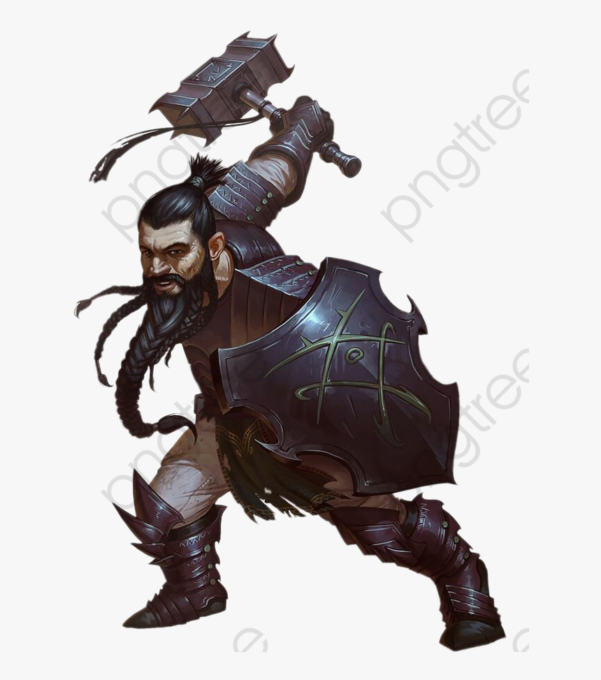 Warrior Png Background Image - 5e Dwarf Forge Cleric, Transparent Png, Free Download
