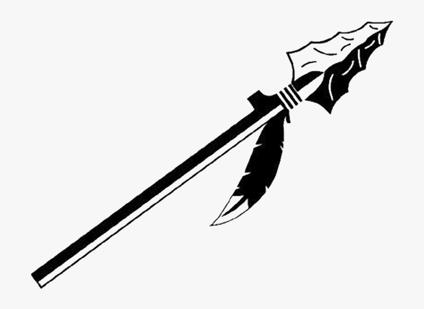 Transparent Tribal Feather Png - Spear Black And White, Png Download, Free Download