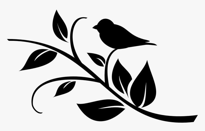 Leaf Branch Silhouette Clipart, HD Png Download, Free Download