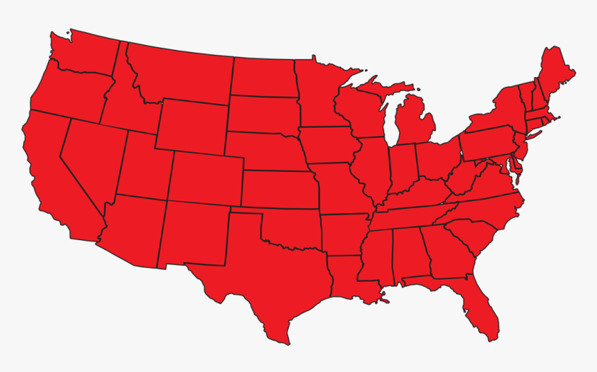 Craftsman Made In The Usa Locations - Los Angeles On A Us Map, HD Png Download, Free Download