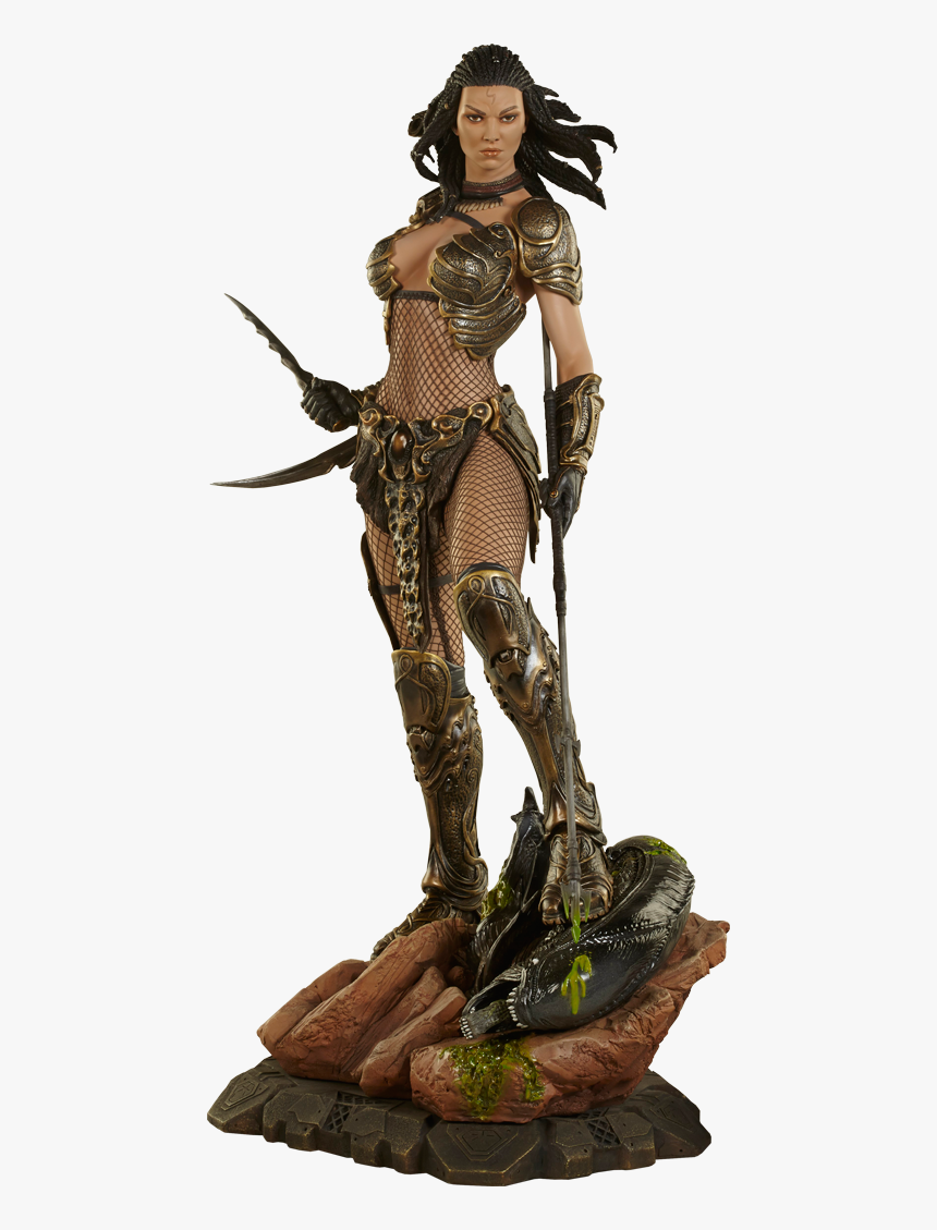 Warrior Predator Png Image Background - Alien Vs Predator Alien Girl, Transparent Png, Free Download
