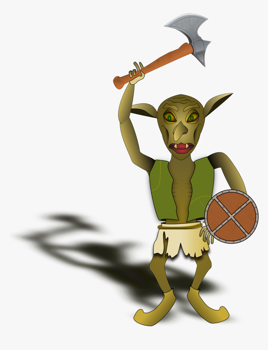 Goblin Warrior Clip Arts - Anao Verde, HD Png Download, Free Download