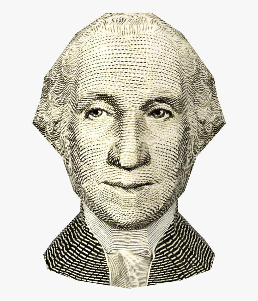 Us $1 Bill- George Washington - George Washington, HD Png Download, Free Download