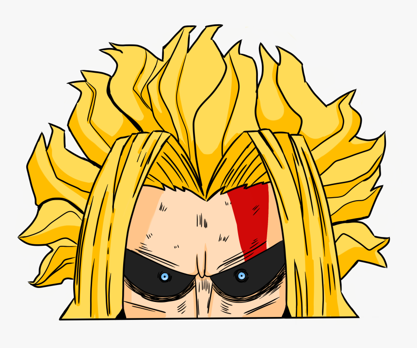 All Might Peeker Sticker, HD Png Download, Free Download