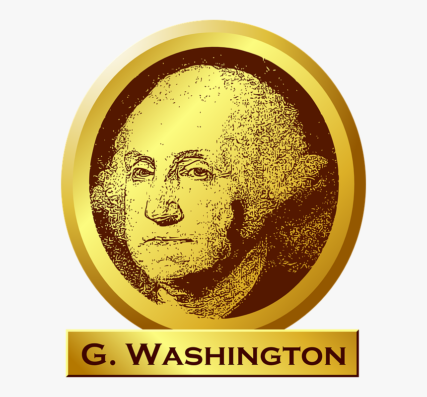 George Washington, President, Usa, America, Gold - George Washington Prezident Usa, HD Png Download, Free Download