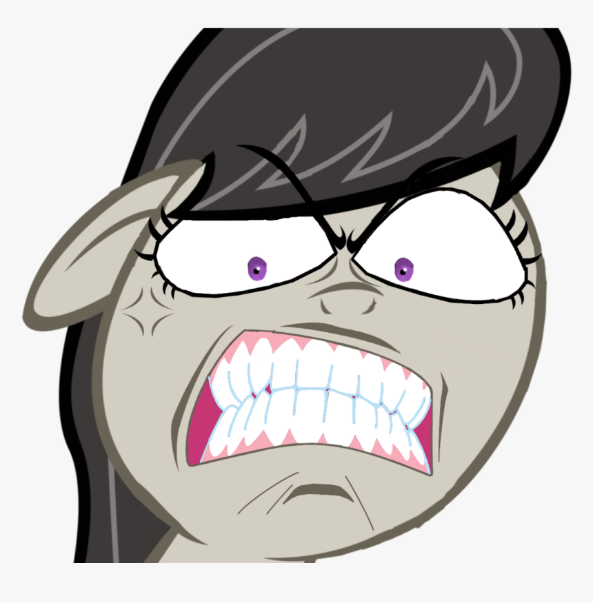 Angry, Anime, Artist Needed, Earth Pony, Edit, Faic, - Female Rage Face Png, Tran...