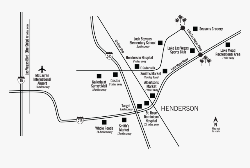 Las Vegas Transparent Map, HD Png Download, Free Download