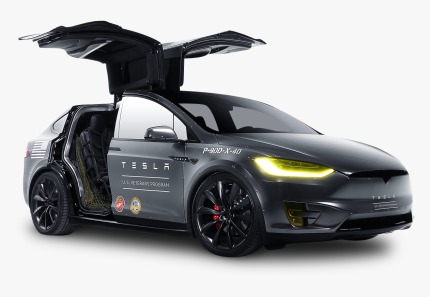 Black Model X Tesla Motors Modern Car Png Image - Tesla Car No Background, Transparent Png, Free Download