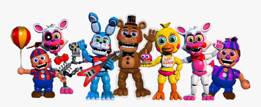 Personajes De Five Nights At Freddys Png - Fnaf World Toy Animatronics, Transparent Png, Free Download