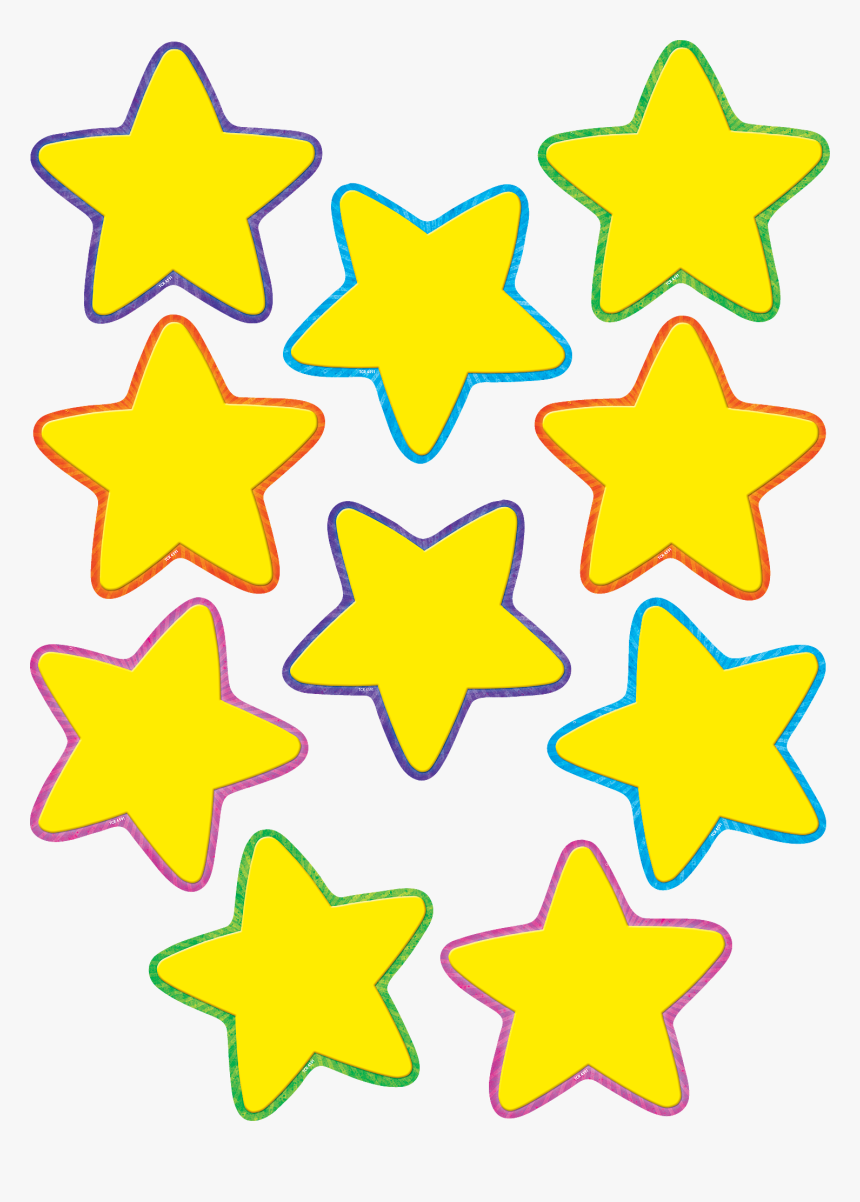 Yellow Star Template Printable, HD Png Download, Free Download