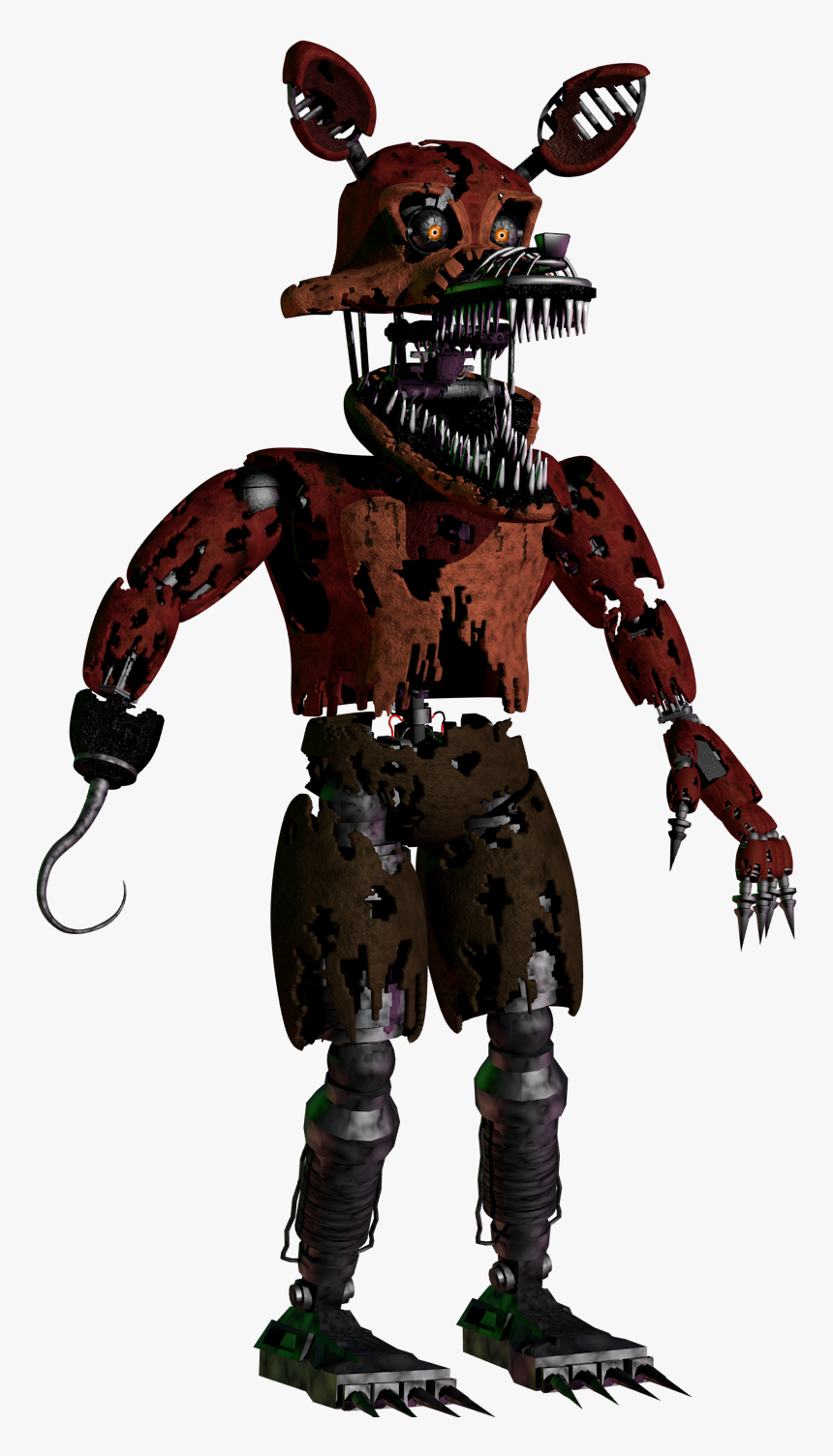 Five Nights At Freddy"s 4 Five Nights At Freddy"s - Fnaf Nightmare Foxy Full Body, HD Png Download, Free Download