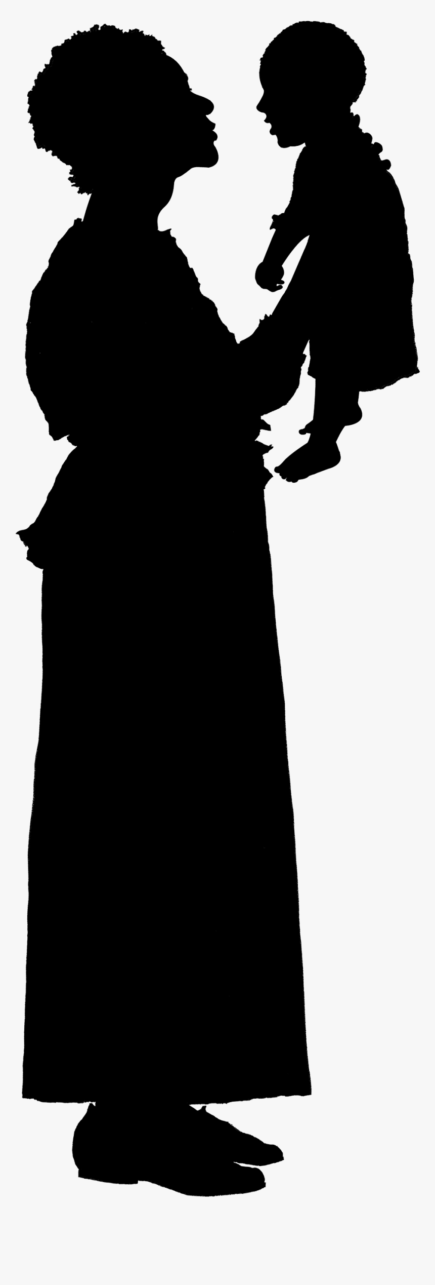 Mount Vernon Fred W - Silhouette Of A Middle Aged Woman, HD Png Download, Free Download