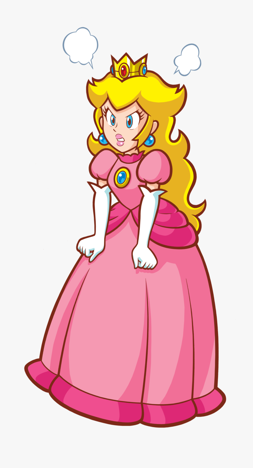 Super Princess Peach Angry, HD Png Download, Free Download