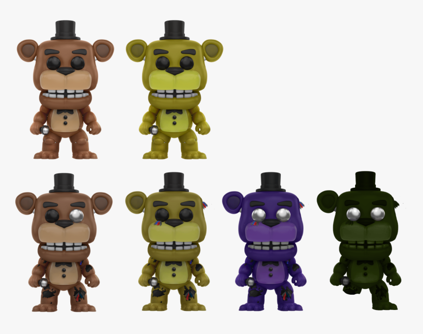 Withered Animatronics - Five Nights at Freddy's 2, Funko Pop Concept. • •  • • #fnaf #fivenightsatfreddys #freddyfazbear #goldenfreddy…