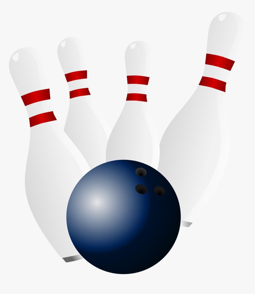 Ball,bowling Equipment,bowling Ball - Cartoon Bowling Ball And Pin, HD Png Download, Free Download