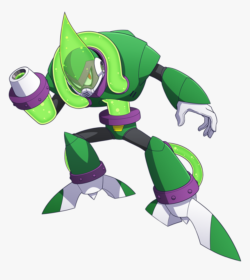 Transparent Mega Man Png - Mega Man 11 Acid Man, Png Download, Free Download