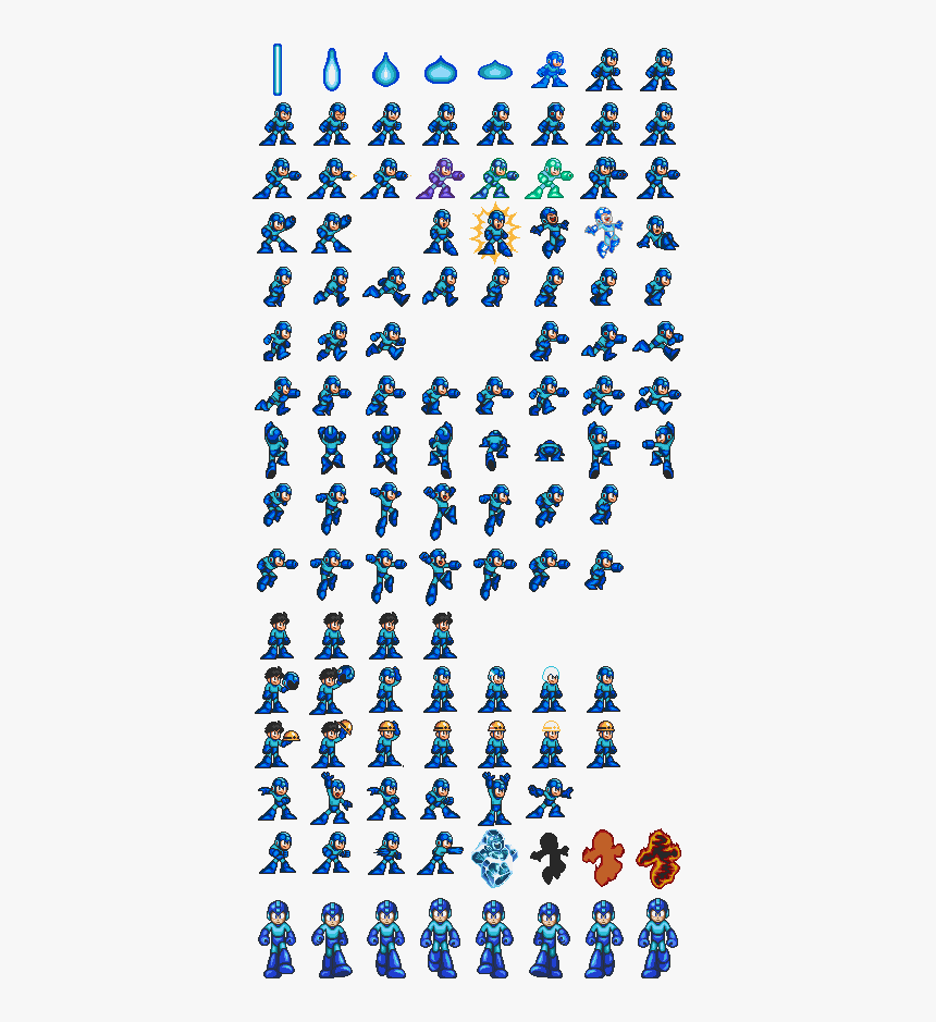 Mega Man Sprite Png - Mega Man Snes Sprite, Transparent Png, Free Download