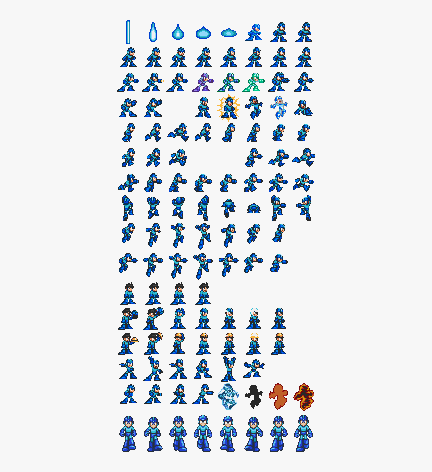 Mega Man Sprite Png - Mega Man Snes Sprite, Transparent Png is free trans.....