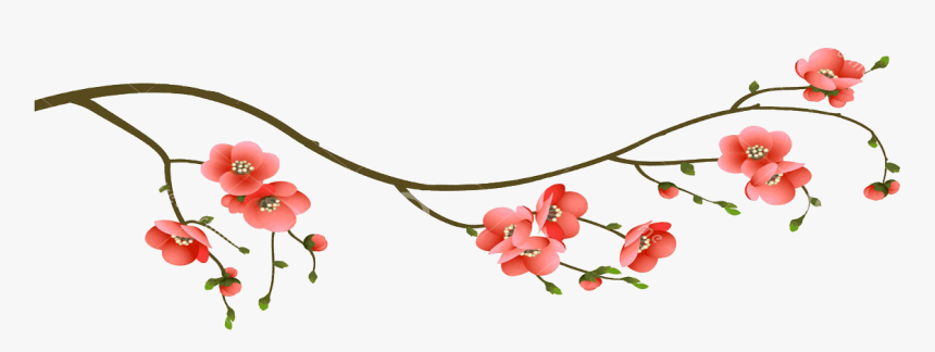 Cherry Blossom Flowering Branch, HD Png Download, Free Download