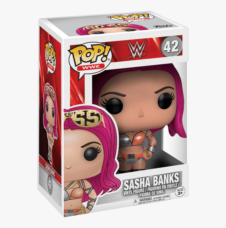 Sasha Banks Pop Figure - Sasha Banks Pop Vinyl, HD Png Download, Free Download